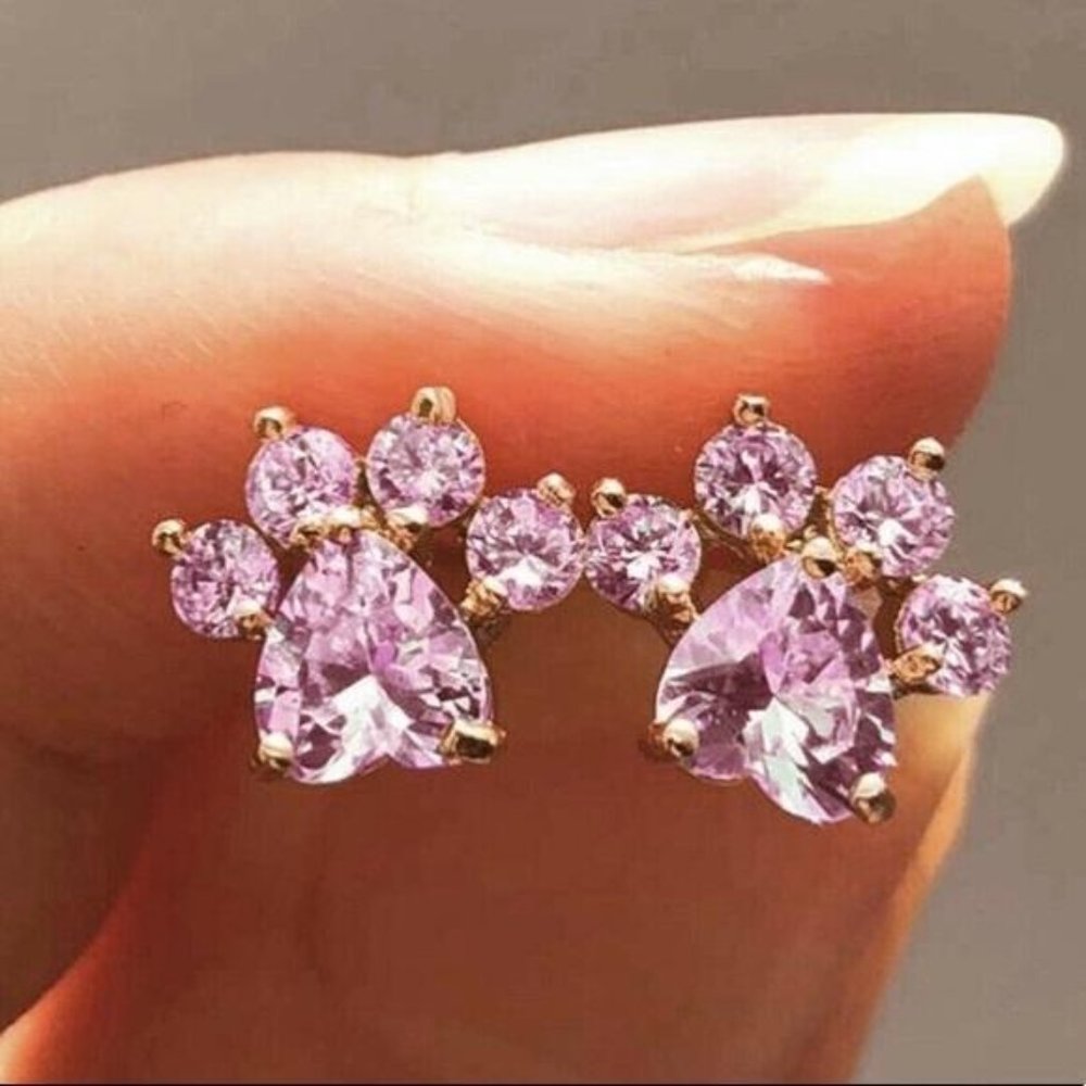 NEW 18K ROSE GOLD EARRINGS, NICE EARRINGS, CUTE EARRINGS